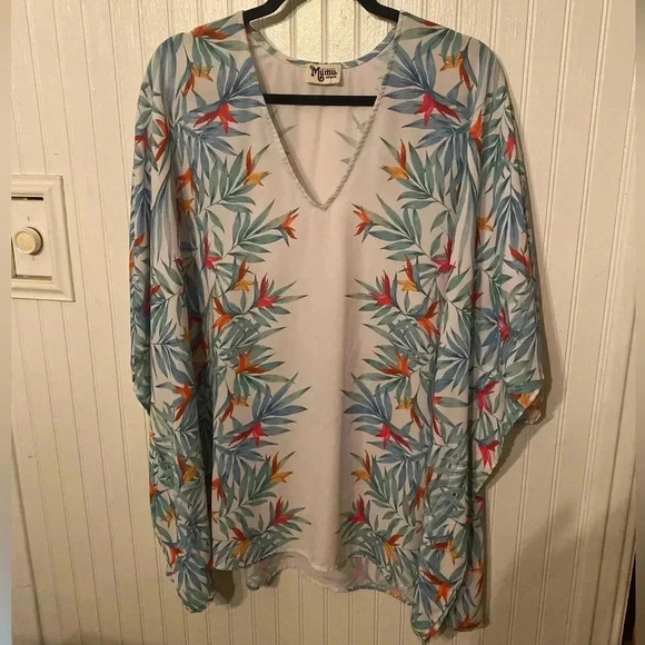 Show me Your Mumu Peta tunic “palm party” print - Picture 1 of 5